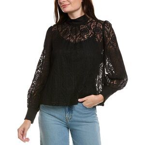 Fate Womens  Lace Blouse, Black